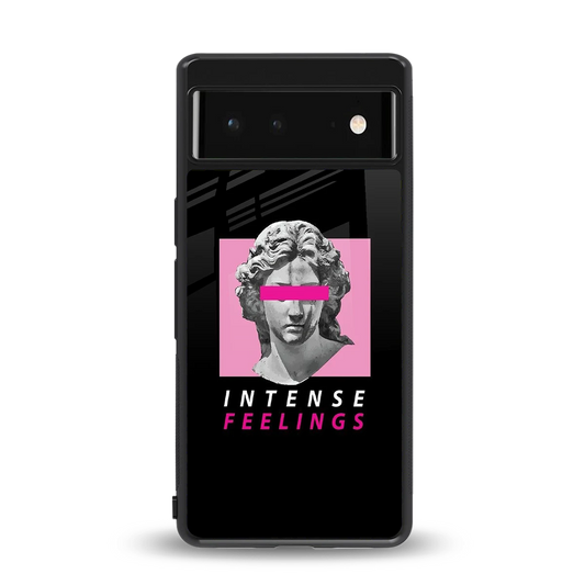 Intense Feelings back phone cover | glass case for google pixel 6a