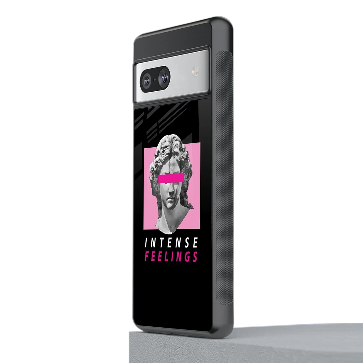 Intense Feelings stylish phone case for google pixel 7a | glossy glass and slim fit