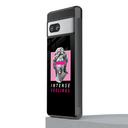 Intense Feelings stylish phone case for google pixel 7a | glossy glass and slim fit