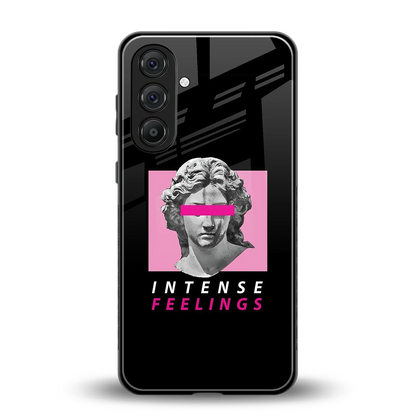 Intense Feelings back phone cover | glass case for samsung galaxy a37 5g