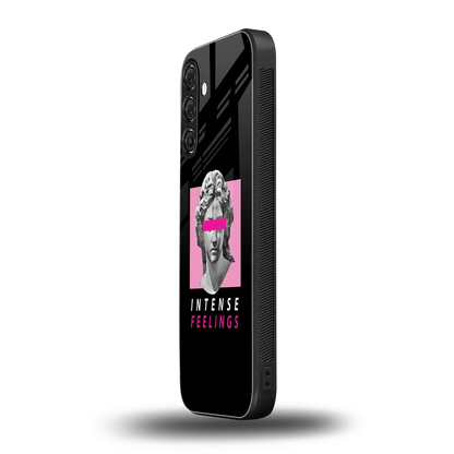 Intense Feelings samsung galaxy m35 5g mobile cover | shockproof glass phone case