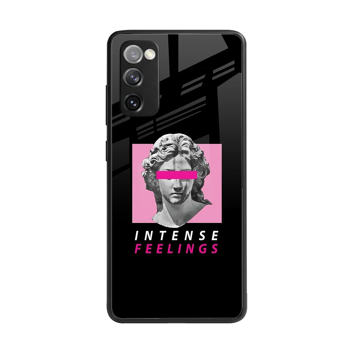 Intense Feelings back phone cover | glass case for samsung galaxy s20 fe