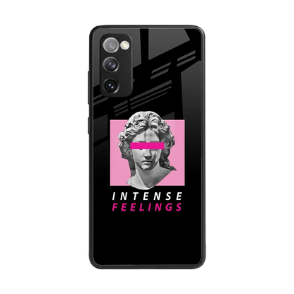 Intense Feelings back phone cover | glass case for samsung galaxy s20 fe
