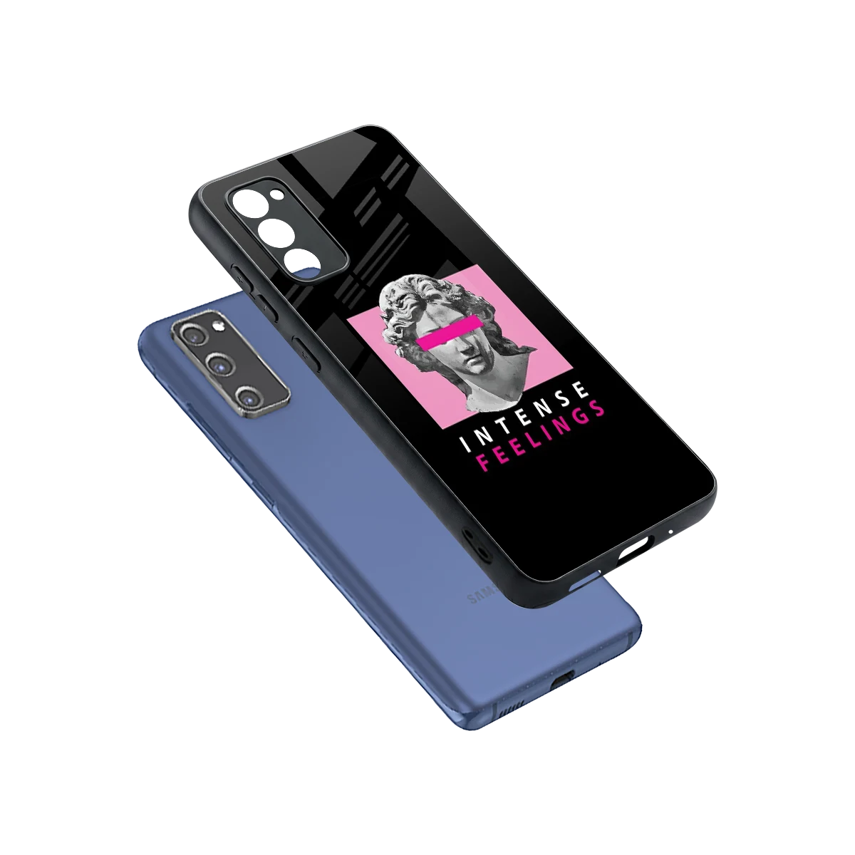 Intense Feelings sleek samsung galaxy s20 fe cover with tempered glass back and TPU edges