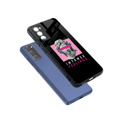 Intense Feelings sleek samsung galaxy s20 fe cover with tempered glass back and TPU edges