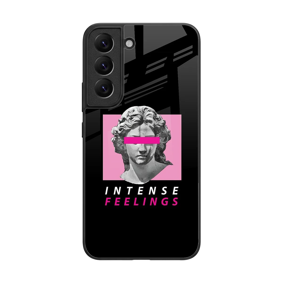 Intense Feelings back phone cover | glass case for samsung galaxy s22