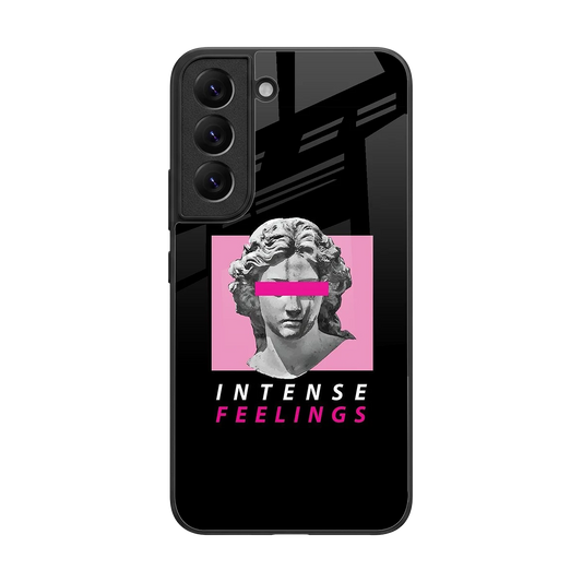 Intense Feelings back phone cover | glass case for samsung galaxy s22