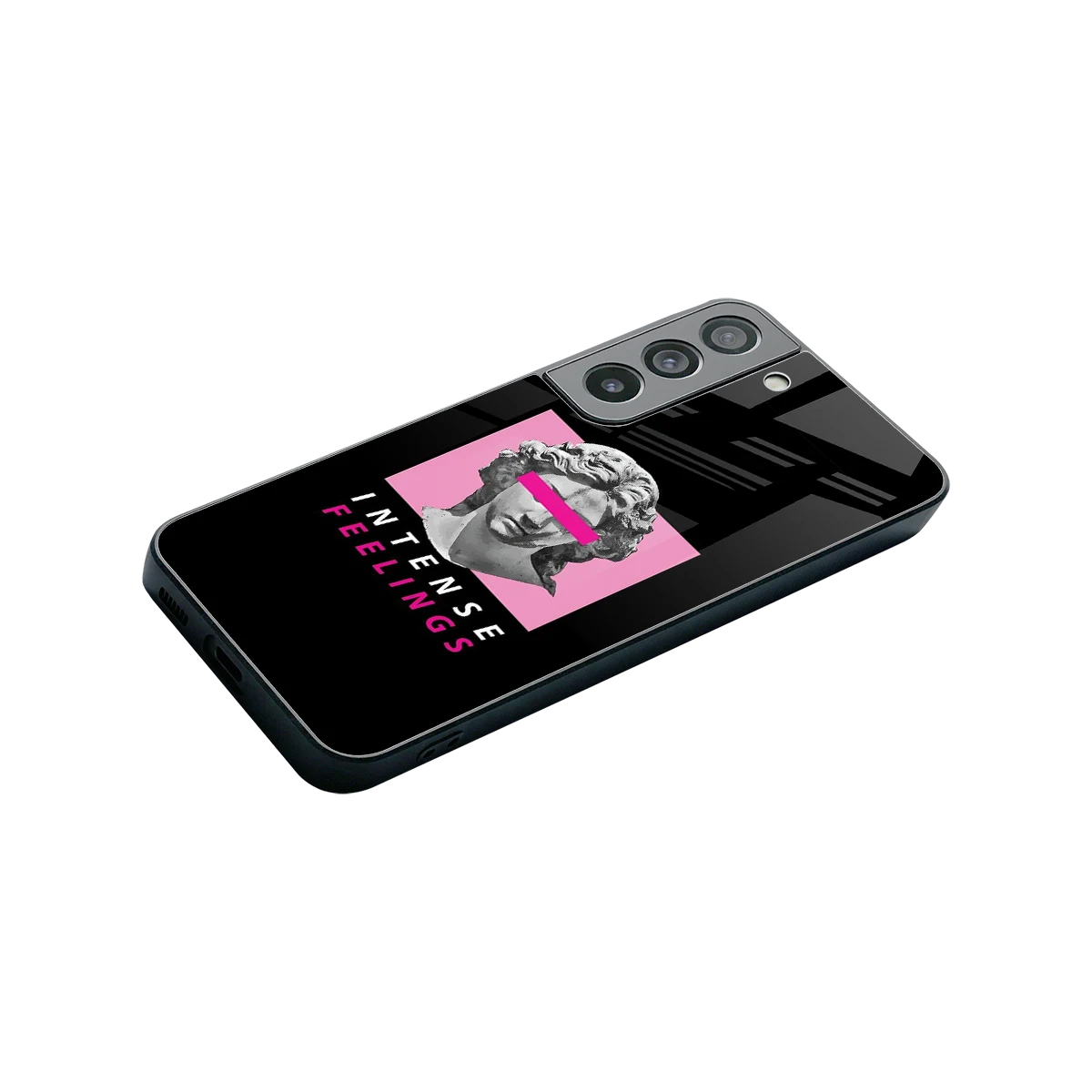 Intense Feelings stylish phone case for samsung galaxy s22 | glossy glass and slim fit