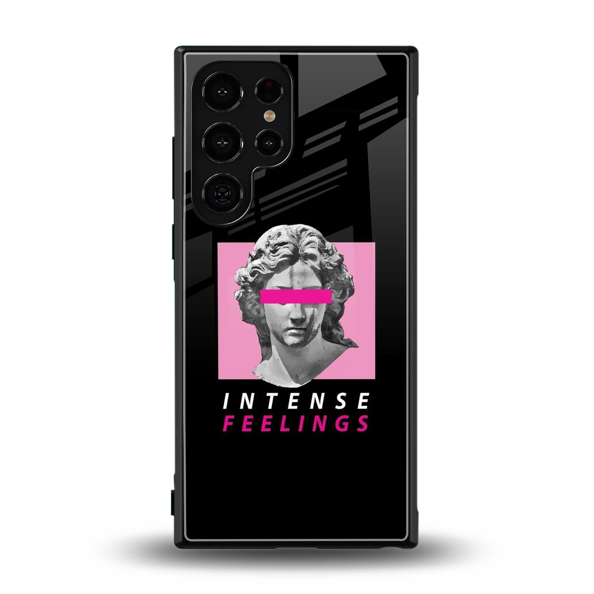 Intense Feelings back phone cover | glass case for samsung galaxy s24 ultra