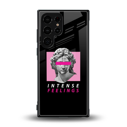 Intense Feelings back phone cover | glass case for samsung galaxy s24 ultra