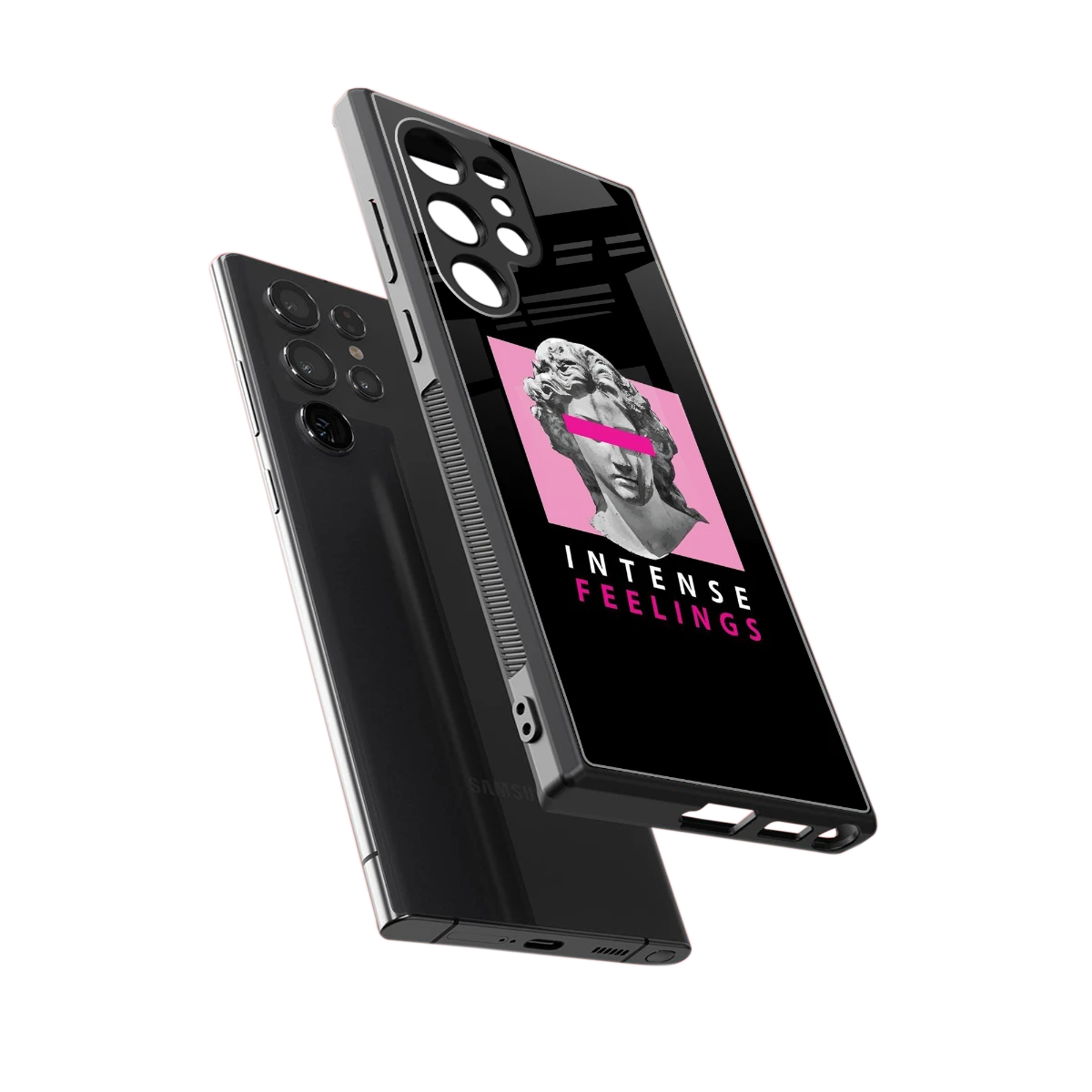 Intense Feelings sleek samsung galaxy s23 ultra cover with tempered glass back and TPU edges