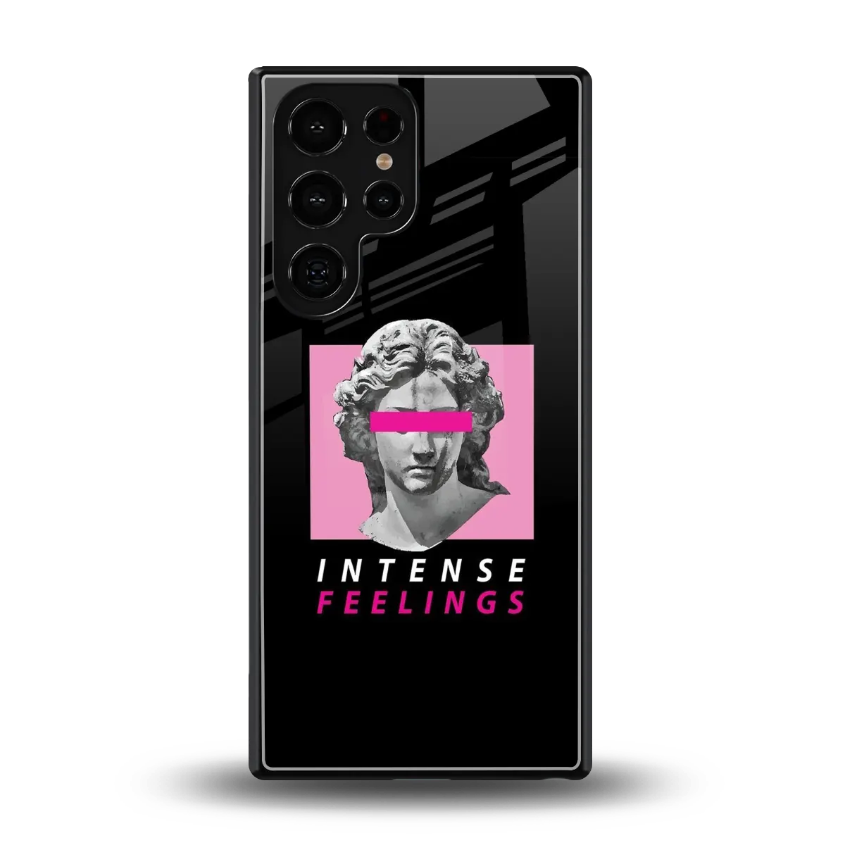 Intense Feelings back phone cover | glass case for samsung galaxy s25 ultra