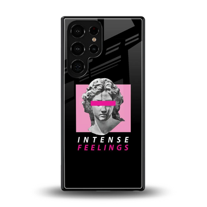 Intense Feelings back phone cover | glass case for samsung galaxy s25 ultra