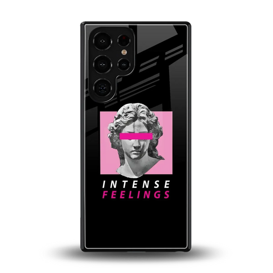 Intense Feelings back phone cover | glass case for samsung galaxy s26 ultra