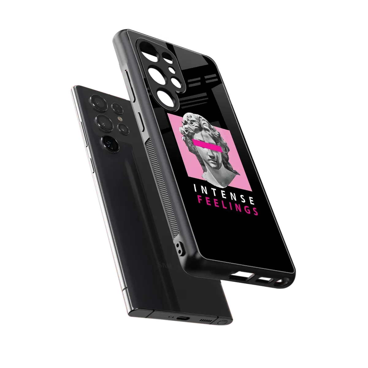 Intense Feelings sleek samsung galaxy s25 ultra cover with tempered glass back and TPU edges