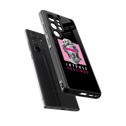 Intense Feelings sleek samsung galaxy s25 ultra cover with tempered glass back and TPU edges