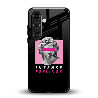 Intense Feelings back phone cover | glass case for samsung galaxy s23 plus