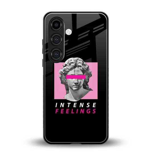 Intense Feelings back phone cover | glass case for samsung galaxy s23 fe