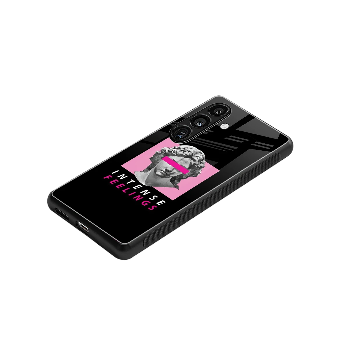 Intense Feelings stylish phone case for samsung galaxy s25 | glossy glass and slim fit
