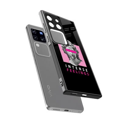 Intense Feelings sleekvivo v30 pro cover with tempered glass back and TPU edges