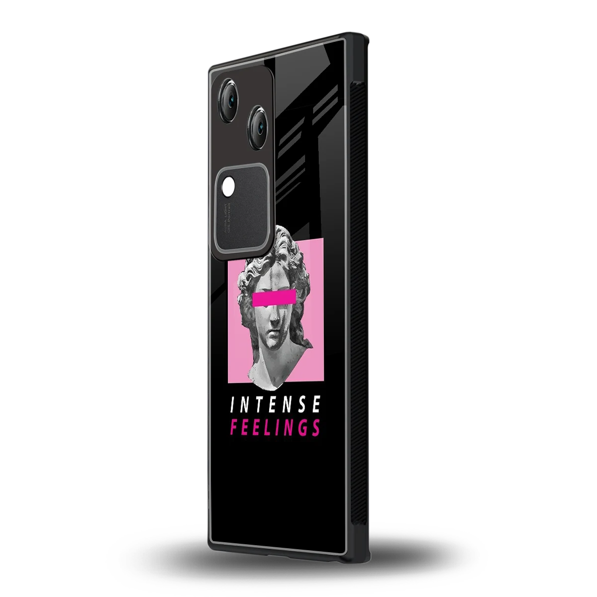Intense Feelings vivo v30 mobile cover | shockproof glass phone case