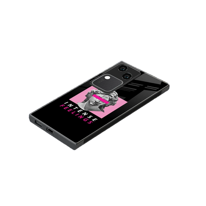 Intense Feelings stylish phone case for vivo v30 | glossy glass and slim fit