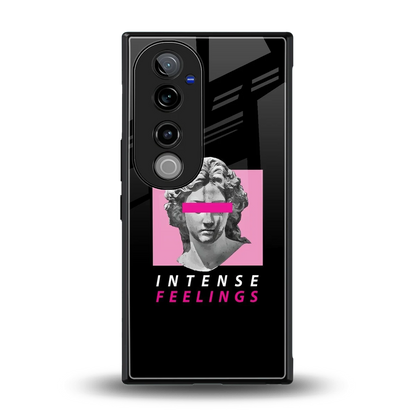 Intense Feelings back phone cover | glass case for vivo v40 pro