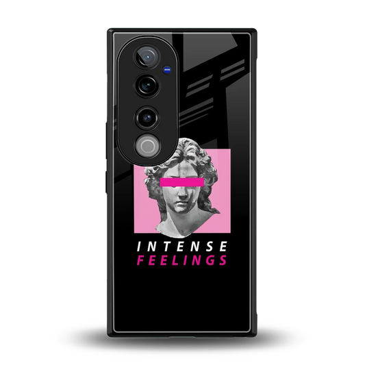 Intense Feelings back phone cover | glass case for vivo v40 pro