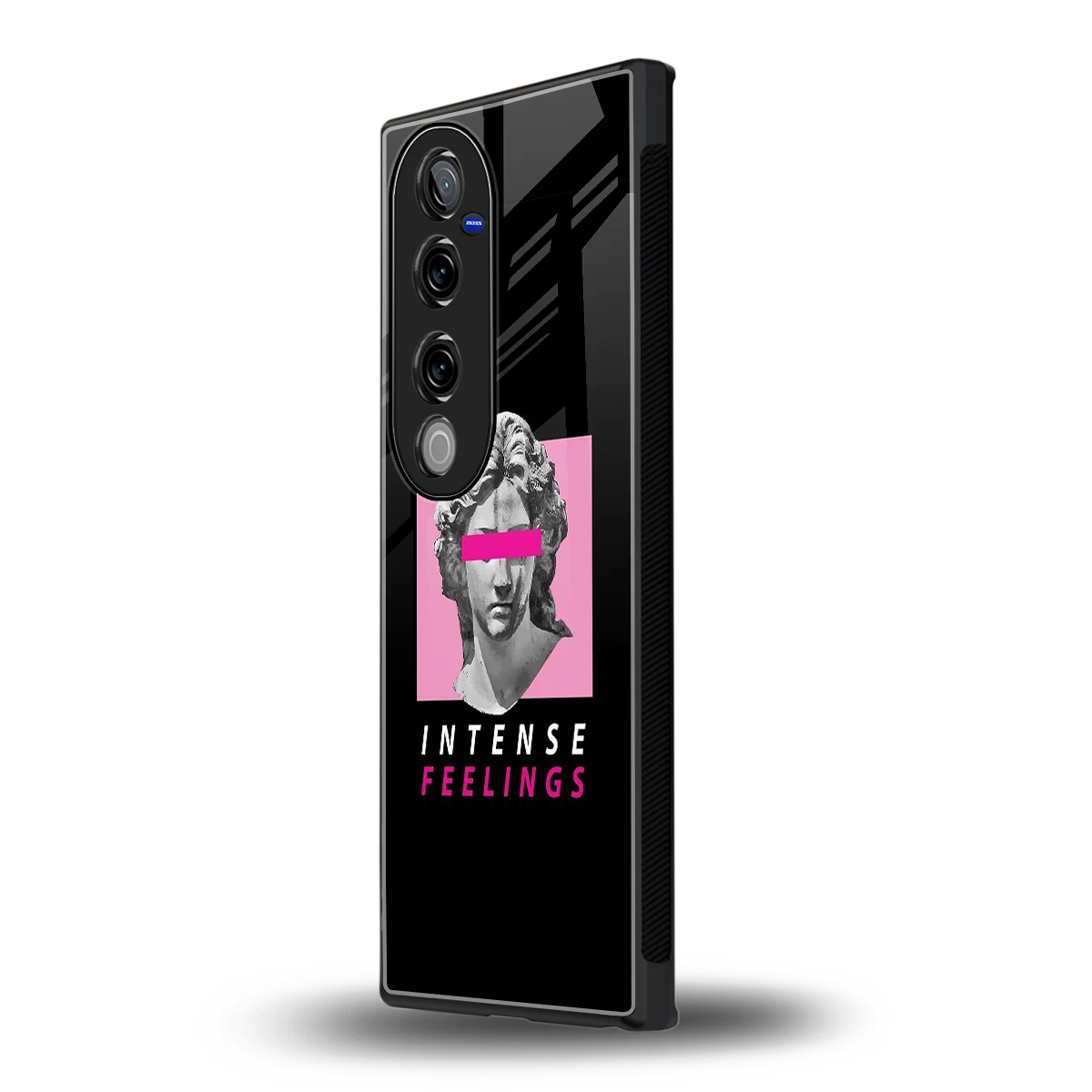 Intense Feelings vivo v40 pro mobile cover | shockproof glass phone case