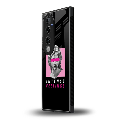 Intense Feelings vivo v40 pro mobile cover | shockproof glass phone case