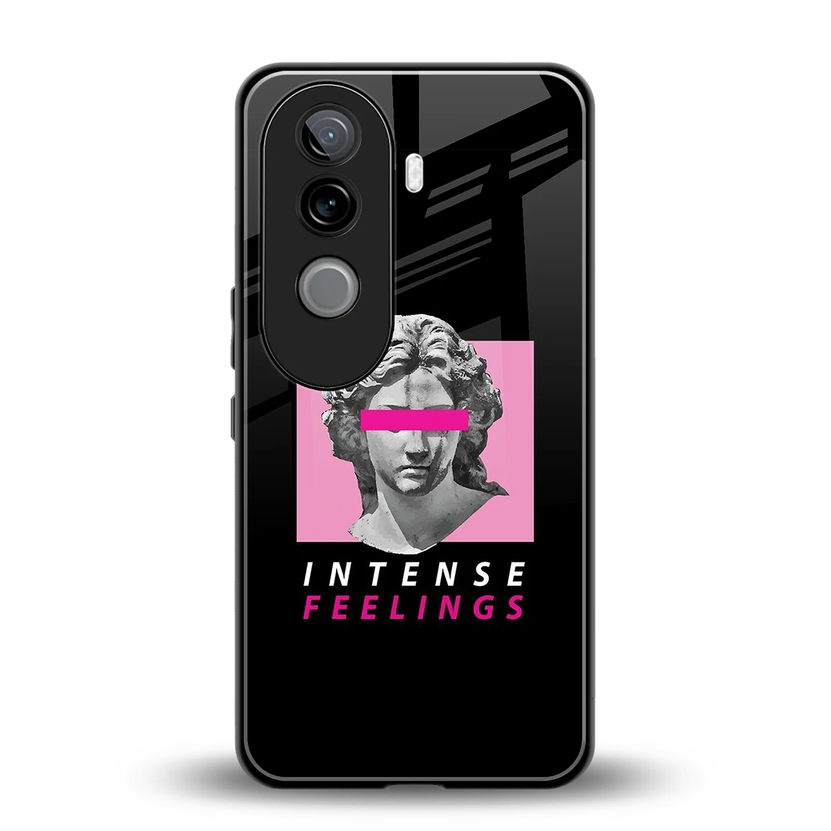 Intense Feelings back phone cover | glass case for vivo v40e