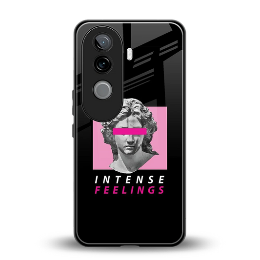 Intense Feelings back phone cover | glass case for vivo v40e