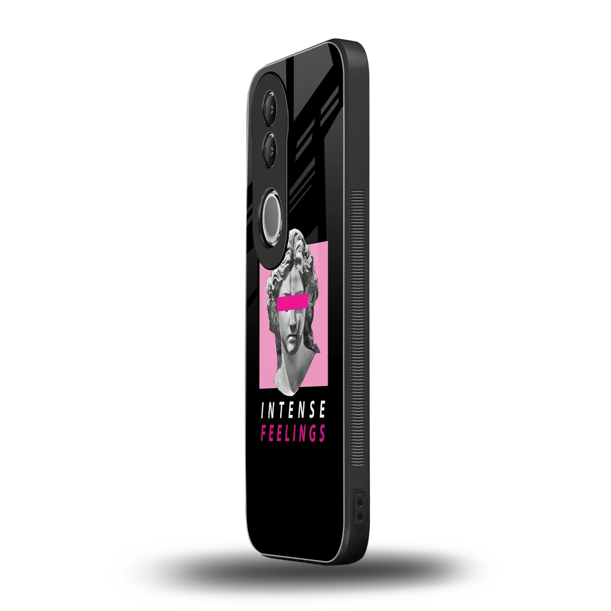 Intense Feelings vivo v50 mobile cover | shockproof glass phone case