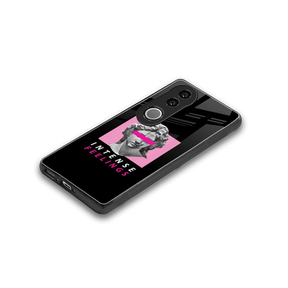 Intense Feelings stylish phone case for vivo v50 | glossy glass and slim fit