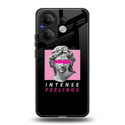 Intense Feelings back phone cover | glass case for vivo v60
