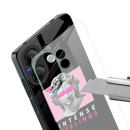 Intense Feelings stylish phone case for vivo v60 | glossy glass and slim fit