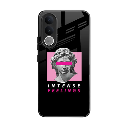 Intense Feelings back phone cover | glass case for vivo v70 fe