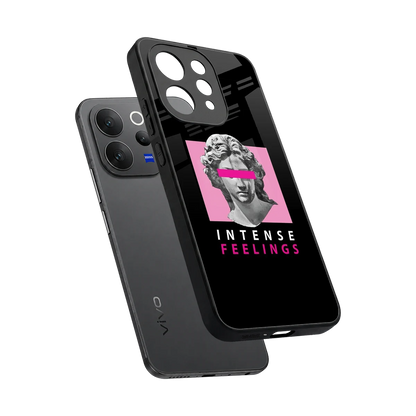 Intense Feelings sleek vivo v70 cover with tempered glass back and TPU edges