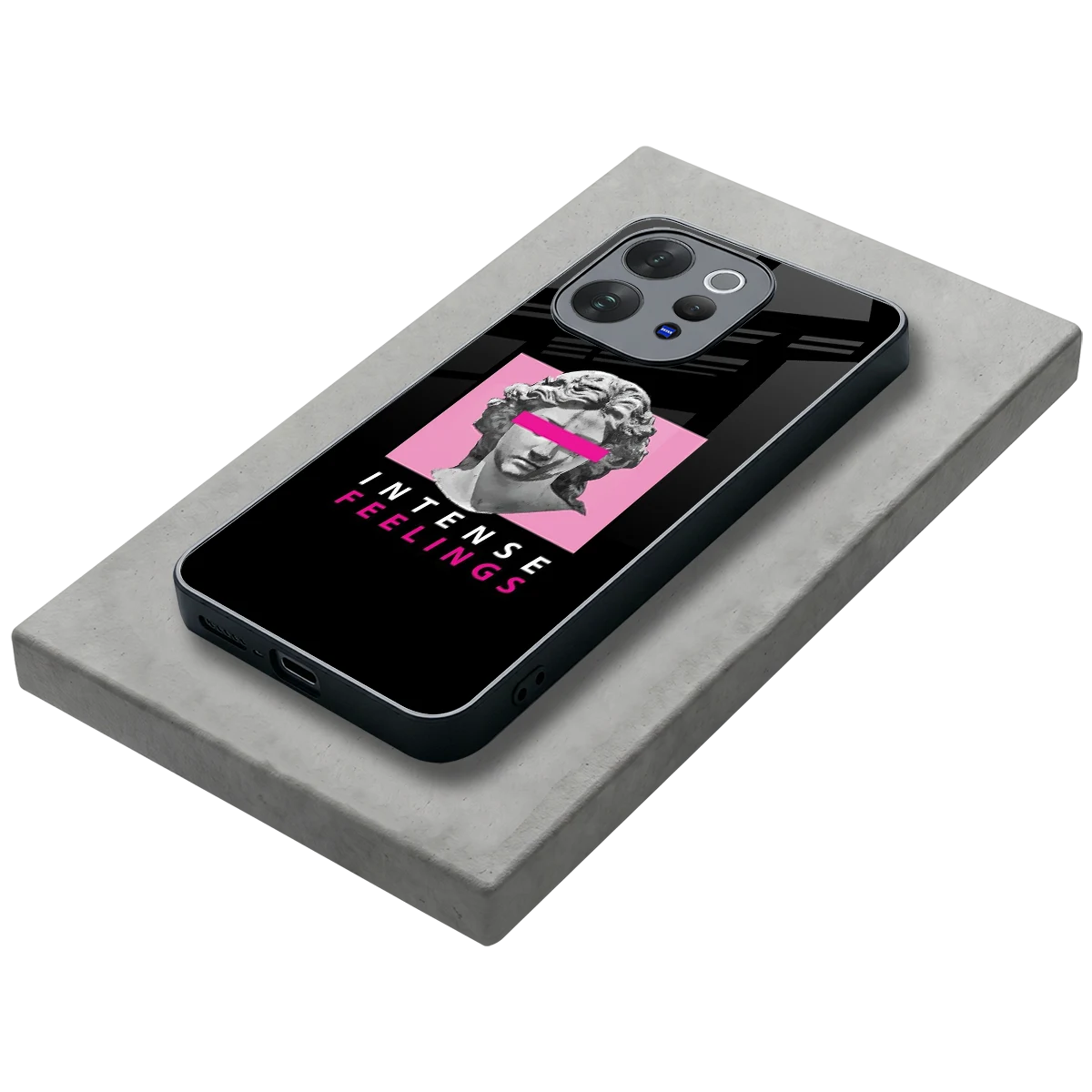 Intense Feelings stylish phone case for vivo v70 | glossy glass and slim fit