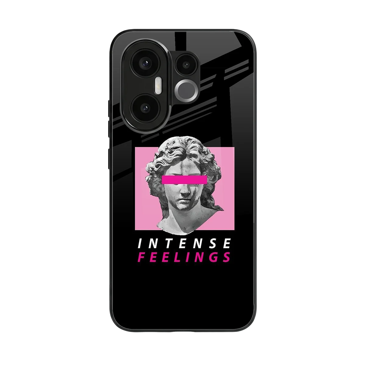 Intense Feelings back phone cover | glass case for vivo x200 fe