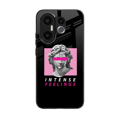Intense Feelings back phone cover | glass case for vivo x200 fe