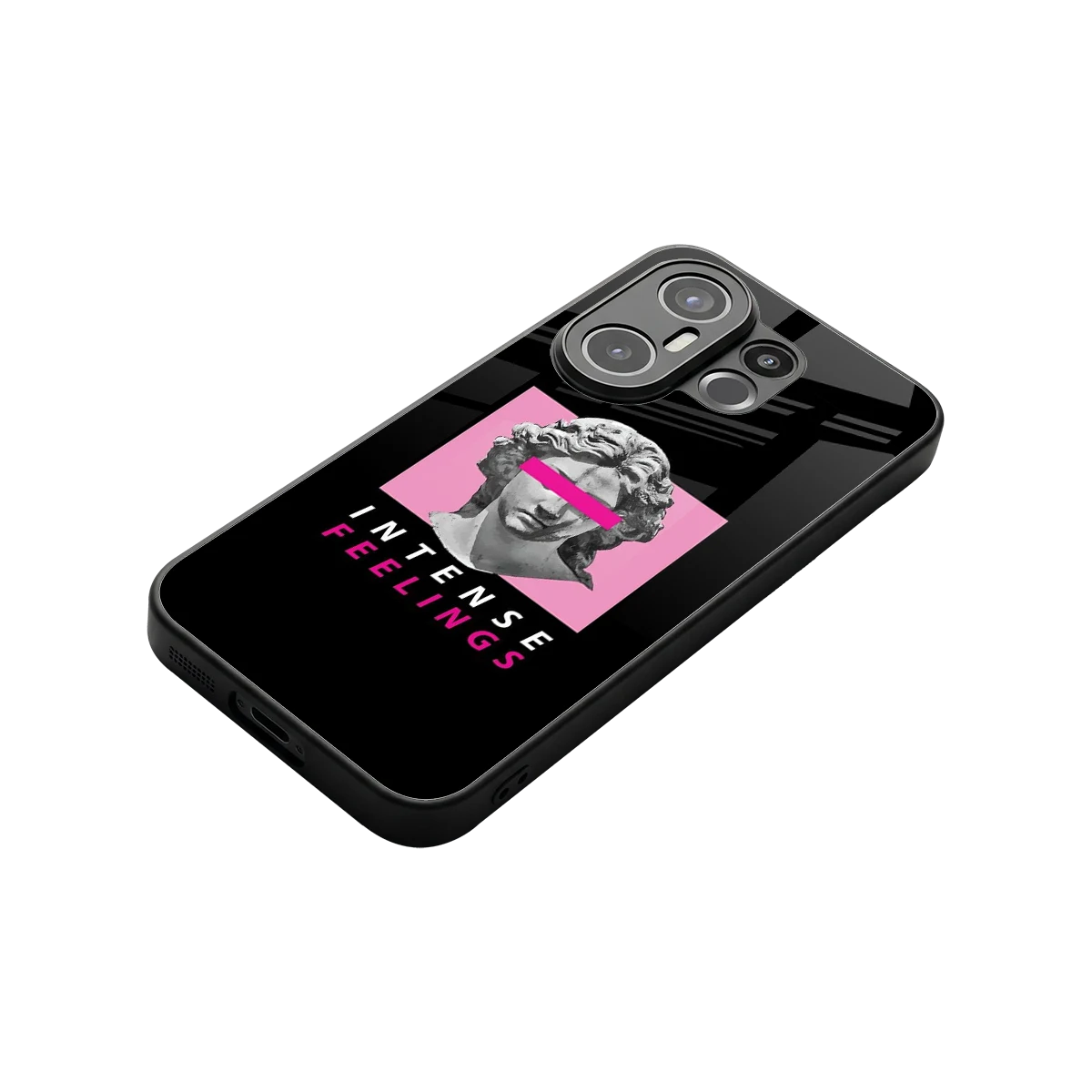 Intense Feelings stylish phone case for vivo x200 fe | glossy glass and slim fit