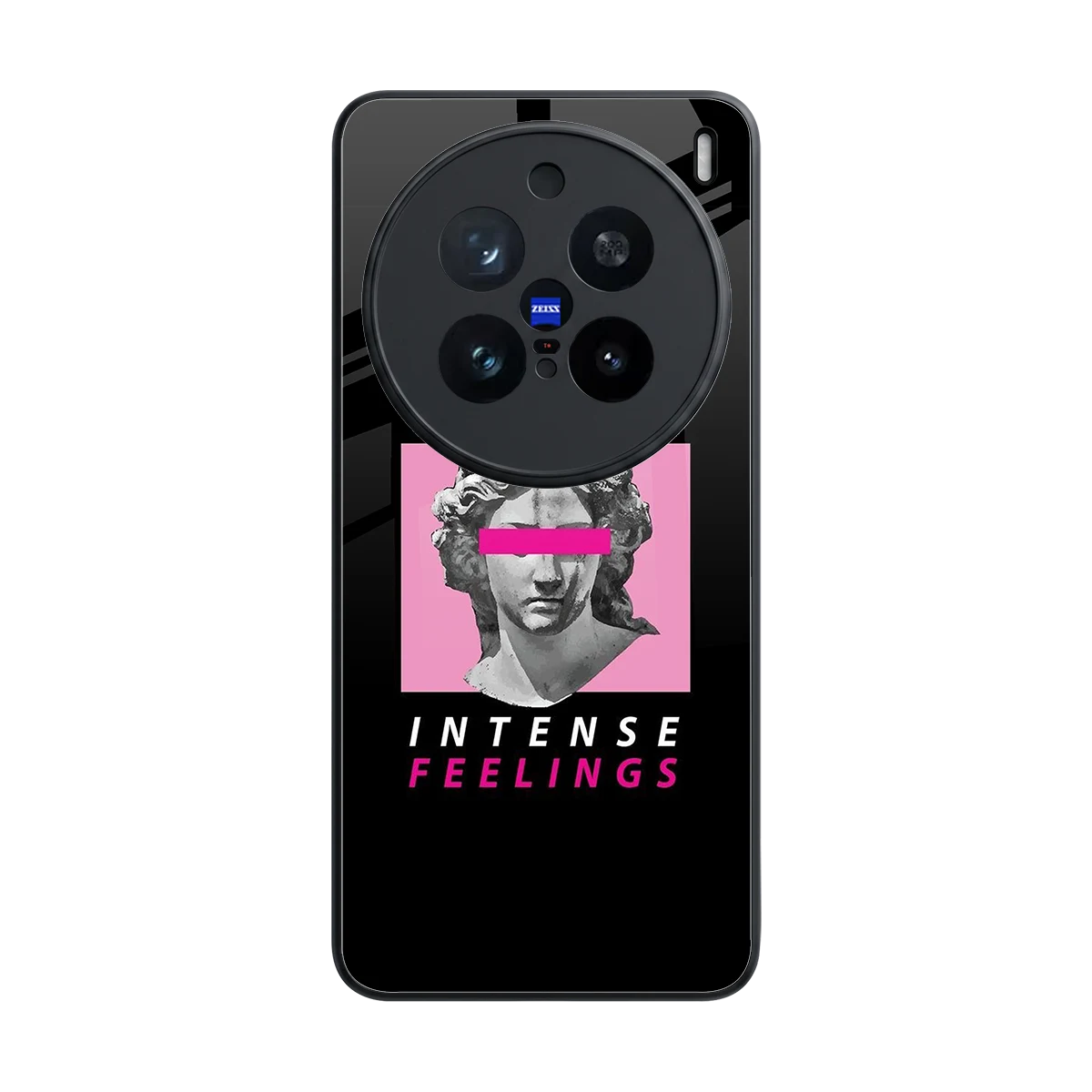 Intense Feelings back phone cover | glass case for vivo x200 pro