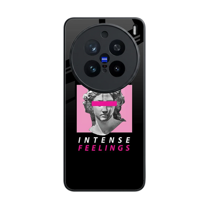 Intense Feelings back phone cover | glass case for vivo x200 pro