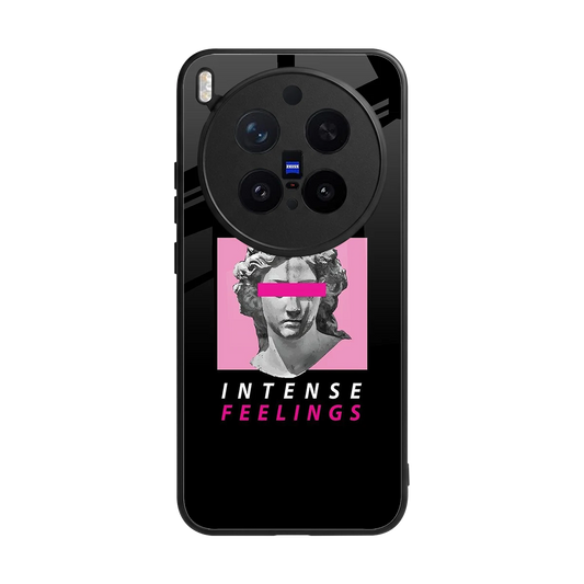 Intense Feelings back phone cover | glass case for vivo x300 pro