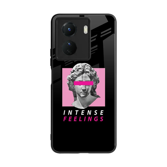 Intense Feelings back phone cover | glass case for vivo y16