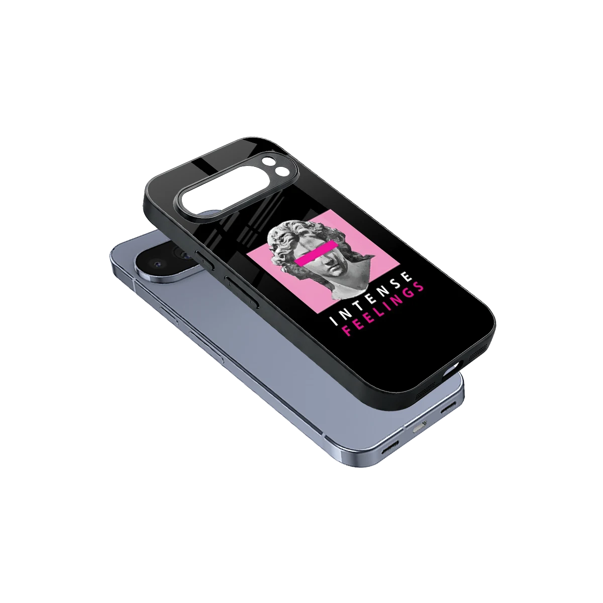 Intense Feelings sleek google pixel 10 pro cover with tempered glass back and TPU edges