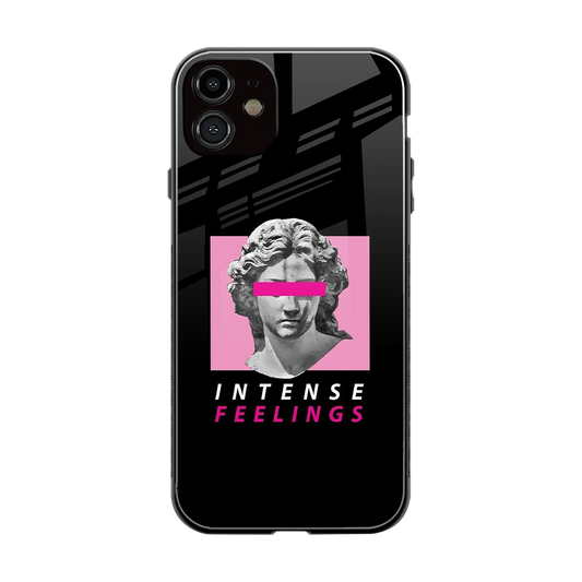 Intense Feelings back phone cover | glass case for iphone 12