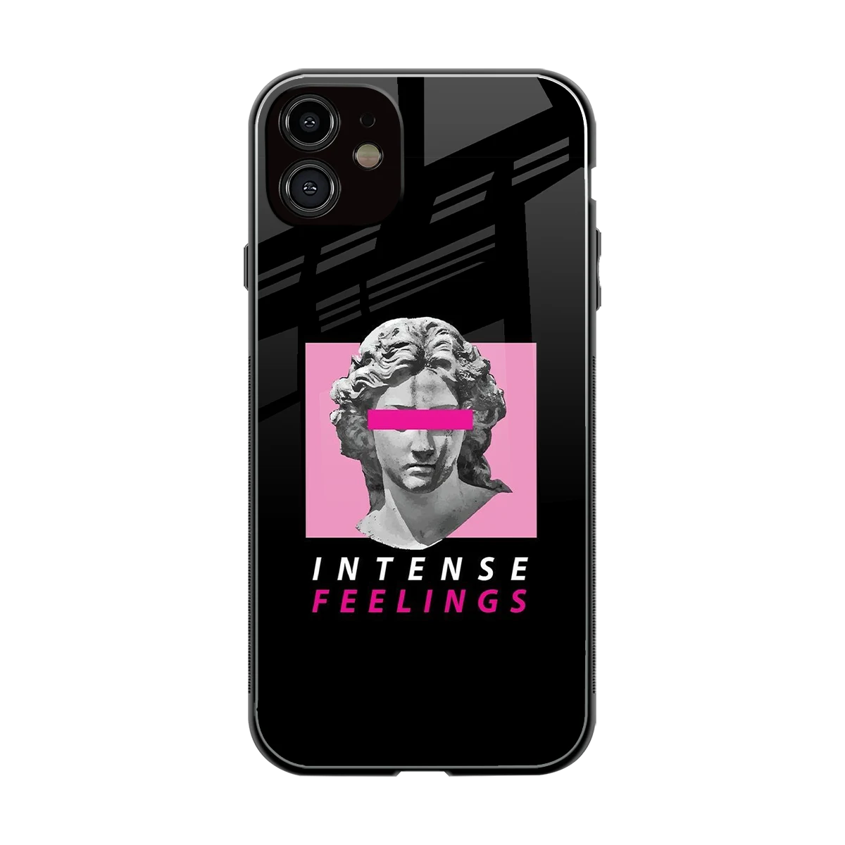 Intense Feelings back phone cover | glass case for iphone 11