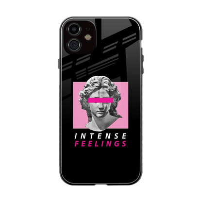 Intense Feelings back phone cover | glass case for iphone 11